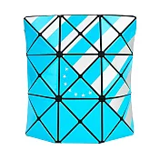 ISSEY MIYAKE 三宅一生 BAOBAO 紀念版拼色亮面3x3拚色萬用包 藍