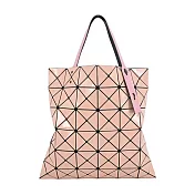 ISSEY MIYAKE 三宅一生 BAOBAO LUCENT GLOSS MIX雙色6X6手提包 淺粉紅×淺橘