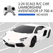 【瑪琍歐玩具】1:24 LAMBORGHINI AVENTADOR LP 700-4  遙控車/46300  白