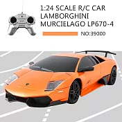 【瑪琍歐玩具】1:24 LAMBORGHINI MURCIELAGO LP670-4 遙控車/39000 橘