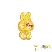 【Just Gold 鎮金店】奶萌寶寶 黃金串珠 (Kitty兔)