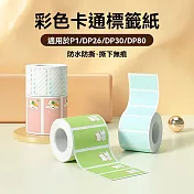 【德佟DETONGER】P1 DP23 DP26原廠熱感應標籤貼紙2入組(珠寶貼紙 花色貼紙 透明標籤) 馬卡龍30*15mm(400張)X2盒