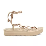 Teva Midform Infinity [TV1127890SSME] 女 運動涼鞋 厚底 羅馬織帶 時尚 奶茶 22cm 米