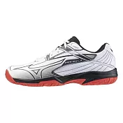 Mizuno Gate Sky Plus 4 [71GA242103] 男女 羽球鞋 寬楦 室內 運動 基本款 白黑紅