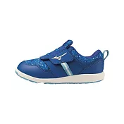 Mizuno Plamore Kids 2 [C1GD223331] 中童鞋 運動 休閒 魔鬼氈 易穿脫 保護 透氣 藍