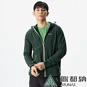 【ATUNAS 歐都納】男款SOFTSHELL日不落抗風彈性外套A1GA2123M- M 叢林綠