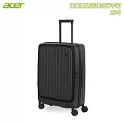 【Acer】巴塞隆納前開式行李箱(28吋) 夜幕黑