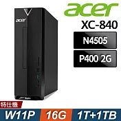 Acer 宏碁 Aspire XC-840 薄型電腦 (N4505/16G/1TB+1TB SSD/P400-2G/W11P)