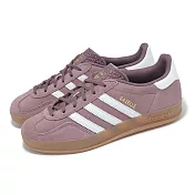 adidas 休閒鞋 Gazelle Indoor W 女鞋 藕紫 復古 麂皮 德訓鞋 膠底 愛迪達 IH5483