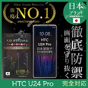 HTC U24 Pro 保護貼 日規旭硝子玻璃保護貼 (全滿版 曲面全膠 黑邊)【INGENI徹底防禦】