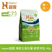 Hyperr超躍 買一送一 鮮草羊肚 40g 凍乾生食餐 | 常溫保存 寵物食品 貓狗零食 佐餐 腸胃保健 益生菌 冷凍乾燥