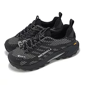 Merrell 戶外鞋 Moab Speed 2 Reflective GTX 男鞋 黑 防水 黃金大底 登山鞋 ML038405