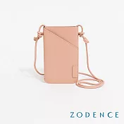 ZODENCE FOLDIE雙面真皮綁帶手機包  杏