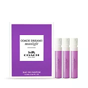 COACH 逐夢月光淡香精(1.2ml)X3-香水隨身針管試香-公司貨