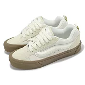 Vans 休閒鞋 Knu Skool 米白 男鞋 女鞋 膠底 厚鞋舌 復古 麂皮 VN0009QCDBS