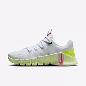 Nike Free Metcon 5 [DV3950-104] 女 訓練鞋 運動 健身 重訓 襪套 穩定 白黃