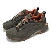 Merrell 戶外鞋 Moab Speed 2 LTR WP 男鞋 綠 棕 防潑水 黃金大底 抓地 緩衝 登山鞋 ML037787