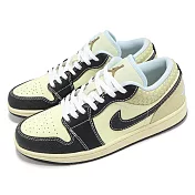 Nike 休閒鞋 Air Jordan 1 Low SE 男鞋 椰奶 AJ1 編織格紋 一代 金標 HQ3437-101