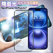 NISDA for iPhone16 Plus 6.7 降藍光滿版玻璃保護貼