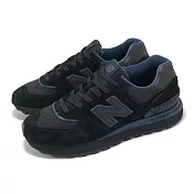 New Balance 休閒鞋 574 Legacy 男鞋 女鞋 黑 煤灰 藍 Cordura 抗撕裂 麂皮 情侶鞋 NB U574LGPB-D