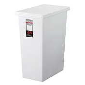 TONBO｜UNEED系列SLIM掀蓋垃圾桶45L 白色