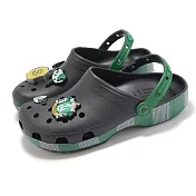 Crocs 洞洞鞋 Slytherin Classic Clog 男鞋 女鞋 黑綠 史萊哲林 哈利波特 休閒鞋 21052790H 23cm MULTI