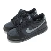 Nike 休閒鞋 Dunk Low GS 大童 灰藍 黑 Symbiote 蜘蛛網 反光 黑蜘蛛 HQ3815-001