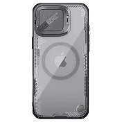 NILLKIN Apple 蘋果 iPhone 16 Pro系列 冰晶 Prop 磁吸保護殼 保護套 手機殼 雙料殼 鏡頭保護 可站立 鏡頭支架 MagSafe -黑色-16 Pro