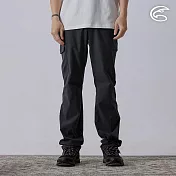 ADISI 男Supplex格紋速乾長褲 AP2411043 (M-3XL)｜彈性 吸濕排汗 快乾 透氣 耐磨 抗撕裂 M 夜幕黑