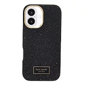 【kate spade】iPhone 16 Pro 精品 磁吸 防摔 冰晶殼 子夜黑