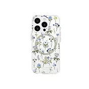 【kate spade】iPhone 16 精品磁吸防摔殼 浪漫花雨 iphone16