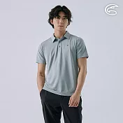 ADISI 男排汗快乾抑菌短袖POLO衫 AL2411077 (M-2XL)｜大和抗菌 防臭 透氣 網洞 速乾 吸濕 排汗衣 M 環保灰