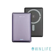 OWNLIFE超薄磁吸無線行動電源(OL-SB1000)10000mAh 秘境紫