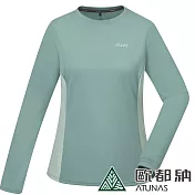 【ATUNAS 歐都納】女款排汗抗菌長袖T恤A6TS2426W*- XL 霧綠