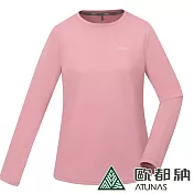 【ATUNAS 歐都納】女款排汗抗菌長袖T恤A6TS2426W*- XL 霧粉