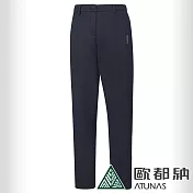 【ATUNAS 歐都納】女款SOFTSHELL防風保暖刷毛長褲A1PA2417W- XL 黑