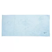 Nike Solid Core [AC9637-409] 毛巾 運動 登山 居家 80x35cm 淺藍