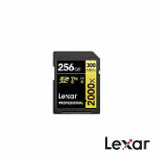 【Lexar 雷克沙】256G 2000X 專業SD卡 - C10 UHS-II (U3) V90 (不含讀卡機) 公司貨