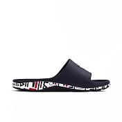 Fila Sleek Slide Premium [4-S324X-331] 男女 拖鞋 滿版字底 防水 海灘 深藍