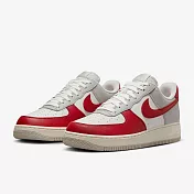 NIKE AIR FORCE 1 07 LV8 男休閒鞋-白紅-HJ9094012 US7.5 白色