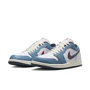 NIKE AIR JORDAN 1 LOW SE 男休閒鞋-白藍-HM3711144 US7 白色