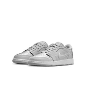 NIKE AIR JORDAN 1 RETRO LOW OG (GS) 中大童 女休閒鞋-灰-CZ0858002 US4 灰色