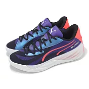 Puma 籃球鞋 All Pro Nitro 男鞋 紫 紅 氮氣中底 緩衝 編織 運動鞋 31125801 26.5cm PURPLE/BLACK