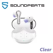 SOUNDPEATS Clear 透明系無線耳機 藍牙耳機 4色 公司貨保固一年 透白色