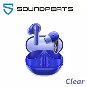 SOUNDPEATS Clear 透明系無線耳機 藍牙耳機 4色 公司貨保固一年 透藍色