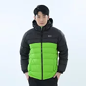 【遊遍天下】男款經典款防潑水防風保暖羽絨外套 (GJ22047) 3XL 綠色