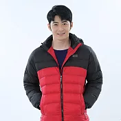 【遊遍天下】男款經典款防潑水防風保暖羽絨外套  ( GJ22047 ) XL 紅色