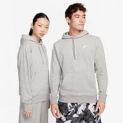 NIKE AS M NSW CLUB HOODIE PO FT 男連帽上衣-CZ7858063 2XL 灰色