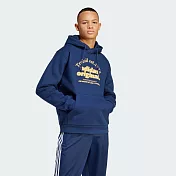 ADIDAS GRF HOODIE 男連帽上衣-IS1419 L 藍色