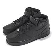 Nike 休閒鞋 Air Force 1 Mid 07 男鞋 女鞋 黑 全黑 中筒 AF1 魔鬼氈 CW2289-001 25.5cm 黑